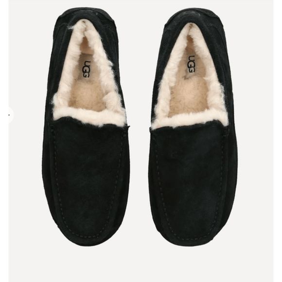 UGG NWOT Ascot Slippers, Black, Mens Size 7/ Womens Size 8.5, MSRP $160 - Picture 9 of 9